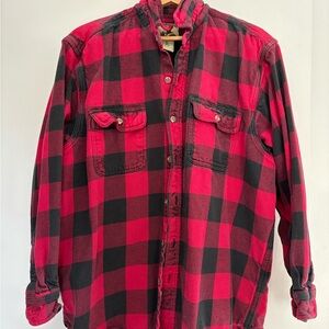Field & Stream Red and Black Checkered Men's Shirt